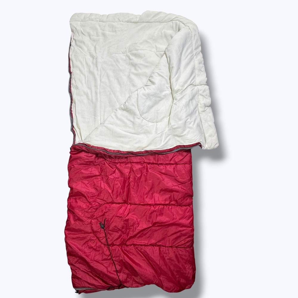 Coleman Camping Sleeping Bag Adult 6ft Red Thick Warm Outdoor Hiking Travel